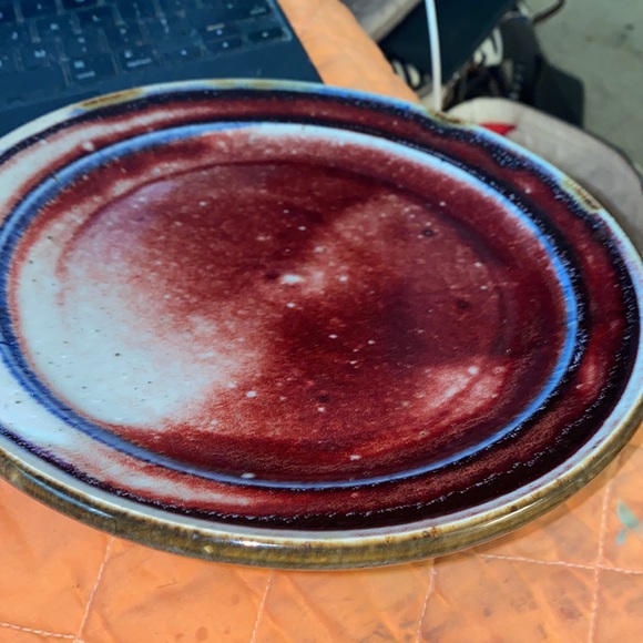 Vintage Chris Stender Pottery San Antonio Southwestern Hand Thrown Plate (ALX) - Picture 6 of 6